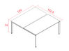Bureau bench 2 personnes Legodesk 