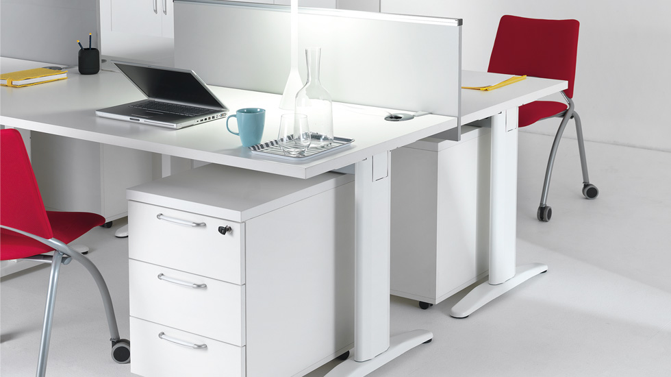 Bureau bench 4 personnes Tellex