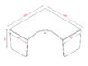 Bureau d'angle Artéfact