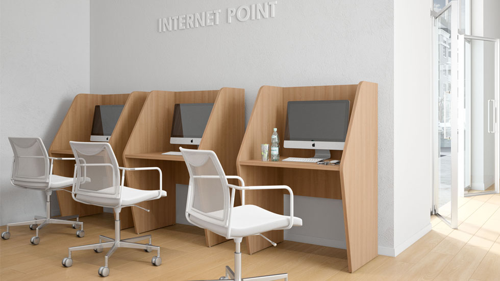 Bureau call-center Polygone à composer