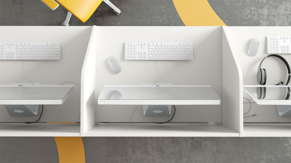 Bureau call-center Polygone à composer