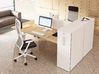 Bureau bench 2 personnes Gradia Plus sur armoires extractibles