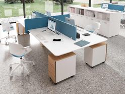 Bureau bench 4 personnes Fabrika
