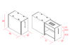Bureau bench 2 personnes Fabrika sur caissons extractibles