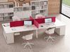 Bureau bench 4 personnes Gradia Plus sur armoires basses