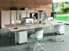 Bureau bench 4 personnes Gradia Plus avec tablette supérieure