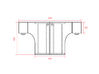 Bureau bench compact 2 personnes Prepsto avec caisson 