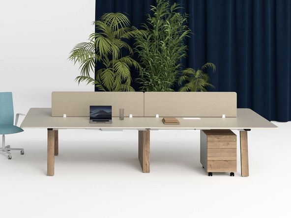 Bureau bench 4 personnes Fabrika