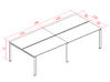 Bureau bench 4 personnes Prepsto