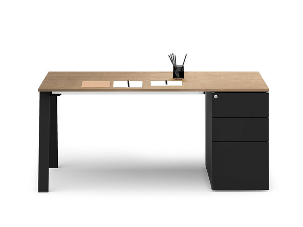 Bureau individuel Gradia sur caisson 