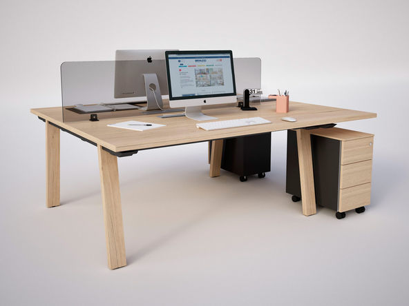 Bureau bench 2 personnes Trendwood