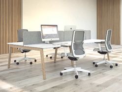 Bureau bench 4 personnes Carbone Wood