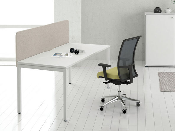 Bureau individuel Carbone à plateau coulissant