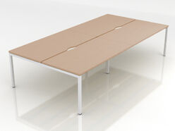 Bureau bench 4 personnes Carbone U