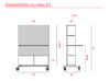 Station de travail debout Workit sur roulettes