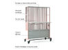 Station de travail debout Workit sur roulettes