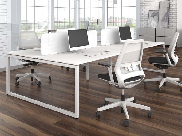 Bureau bench 4 personnes Carbone O