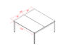 Bureau bench 2 personnes Okly Ido