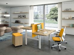Bureau bench 2 personnes Apollo avec réglage en hauteur électrique