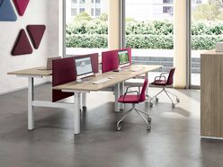 Bureau bench 2 personnes Apollo avec réglage en hauteur électrique