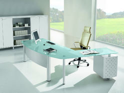 Bureau de direction Corpus Kepler avec retour et caisson