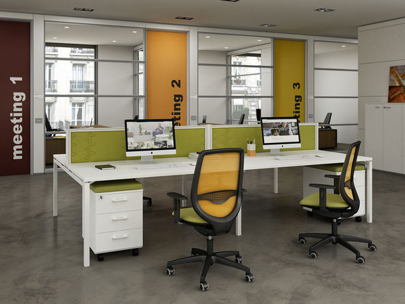 Bureau bench 4 personnes Aroma