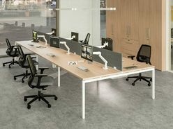 Bureau bench 3 personnes en ligne Magistra  bureau 4 personnes open space  design finitions modernes