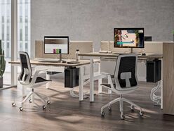 Bureau bench 2 personnes Apollo avec réglage en hauteur électrique