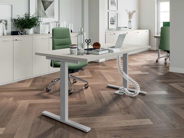 Bureau individuel Apollo avec réglage en hauteur électrique