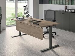 Ensemble de bureau contemporain blanc OCTAVIA PAS CHER