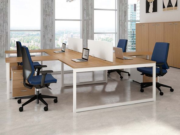 Bureau bench 4 personnes Okly Lek