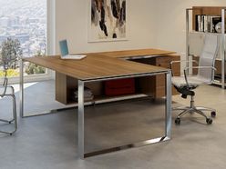 Bureau de direction Turing Nex avec retour et caisson 3 tiroirs