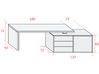 Bureau de direction Cubo sur caisson