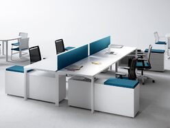Bureau bench 4 personnes Logos
