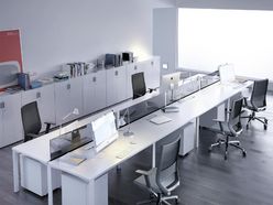 Bureau bench 8 personnes Logos