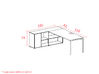 Bureau individuel Pop Easy sur armoire H74