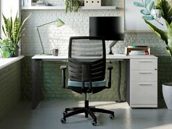 Bureau individuel Pop Square sur caisson