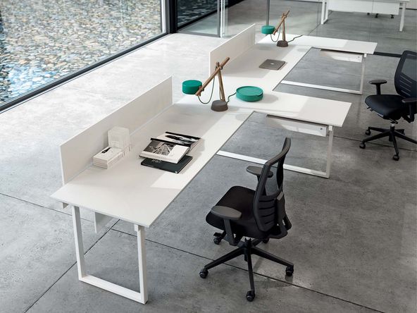 Bureau individuel Be.1 avec retour secrétaire