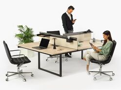 Bureau compact Evolis avec caisson