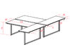 Bureau bench 2 personnes Be.1 avec retours