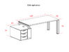 Bureau de direction Asset 4X sur caisson