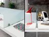 Bureau bench 3 personnes Link avec cloisons en verre