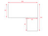 Bureau d'angle Lazar avec retour sur caisson