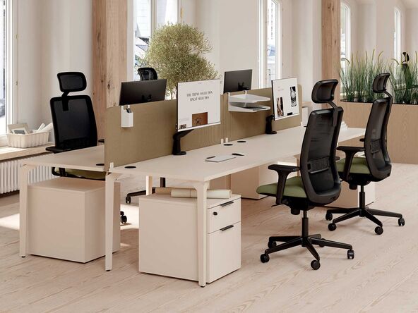 Bureau Bench 4 personnes Paris 