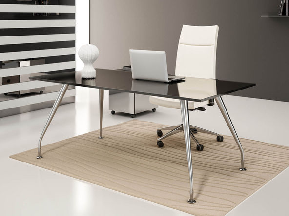 Bureau de direction en verre Héraclès