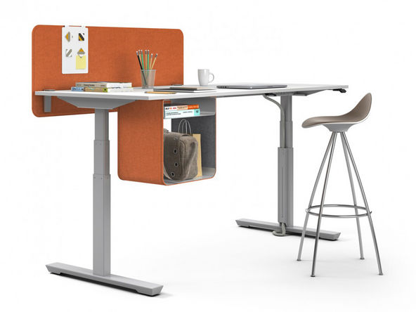 Bureau individuel Icario avec réglage en hauteur électrique