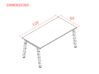 Bureau individuel Op-Lite 2-K Wood