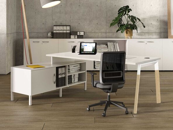 Bureau individuel Trevis sur crédence