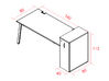 Bureau manager Sinétic sur caisson extractible