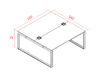 Bureau bench 2 personnes Bravia